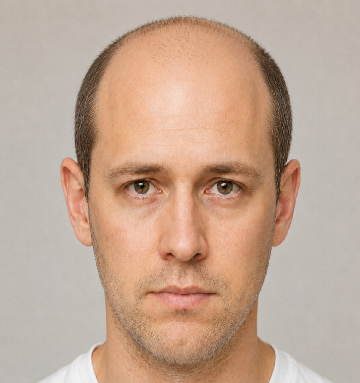 Male hair loss before treatment